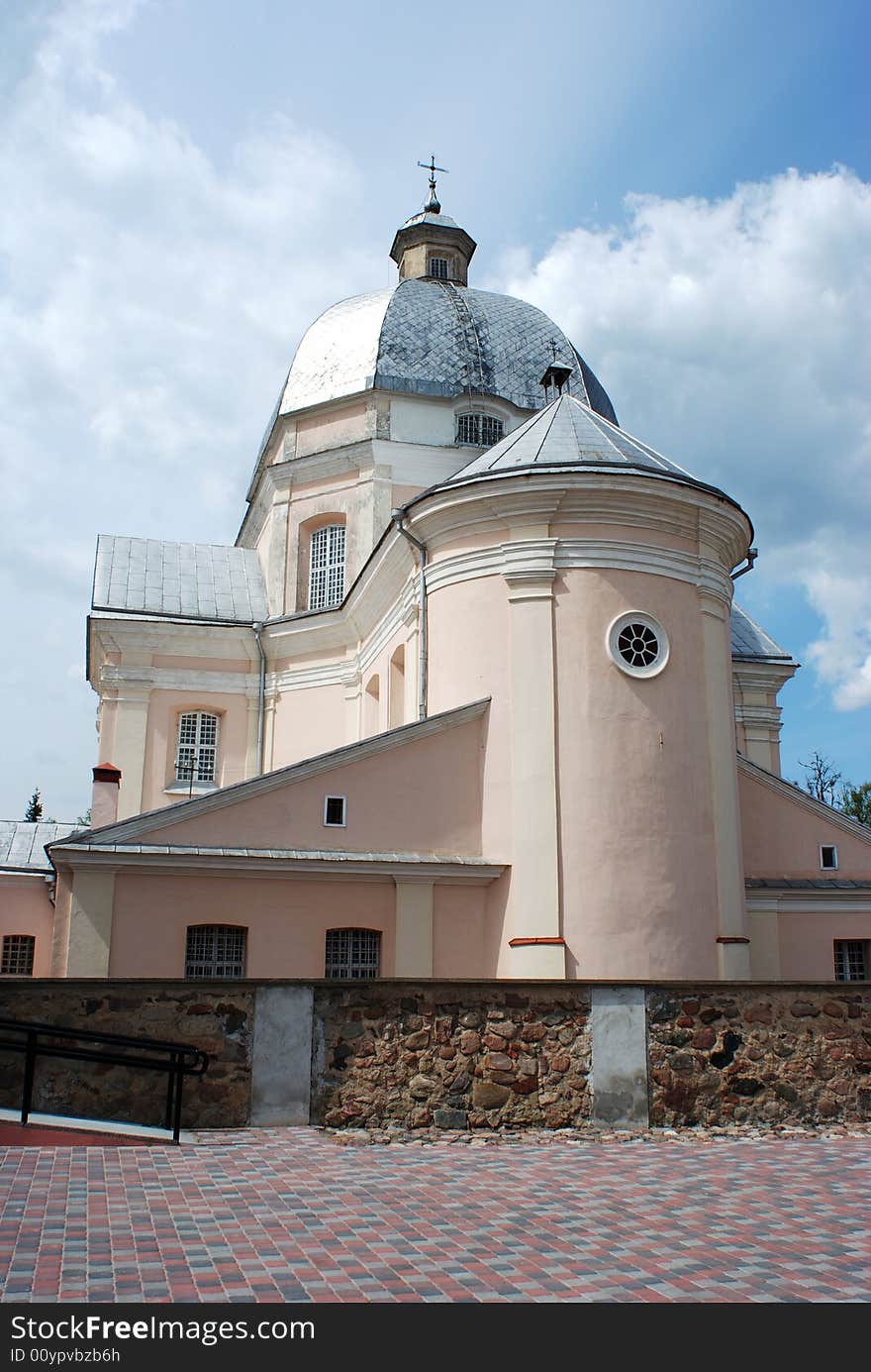 Historical church with a museum inside in Liskiava town, Lithuania. Historical church with a museum inside in Liskiava town, Lithuania.