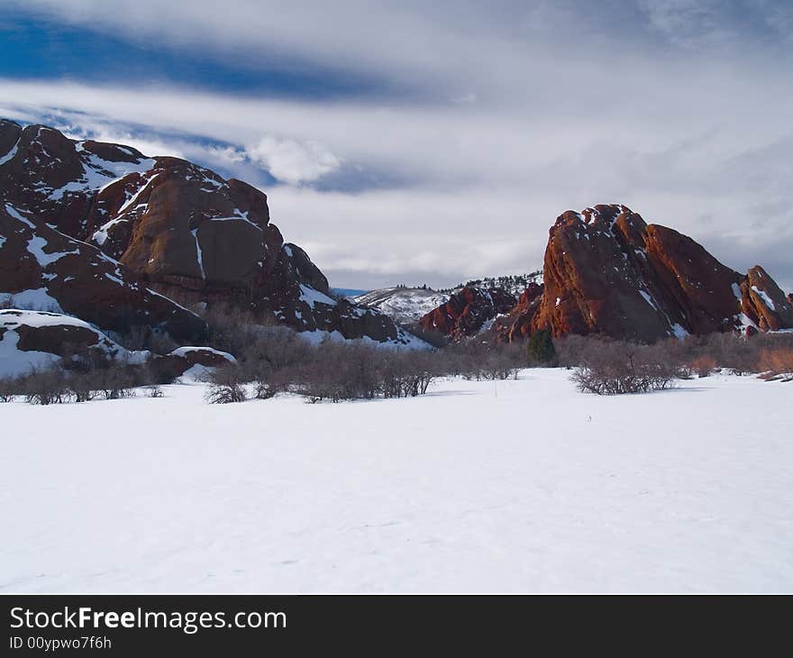 Winter and Red Rocks