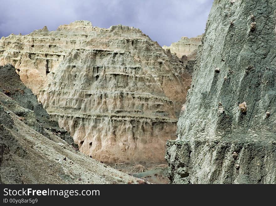 Otherworldly rock formations in the desert of eastern Oregon. Otherworldly rock formations in the desert of eastern Oregon