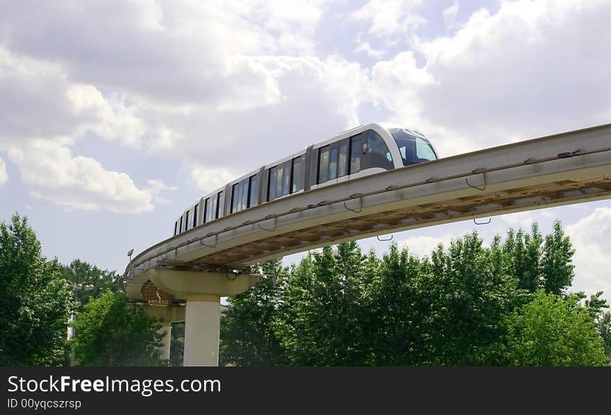 Monorail track