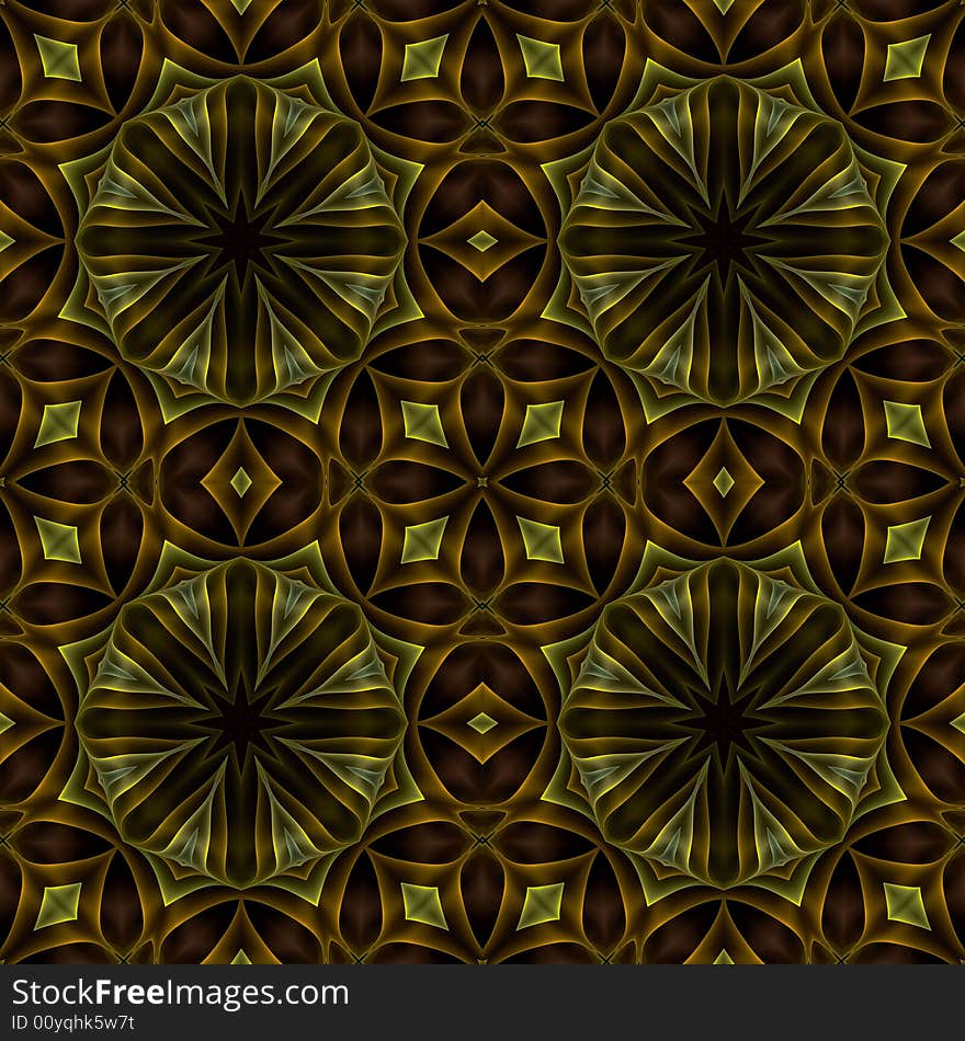 Silk medallion wallpaper