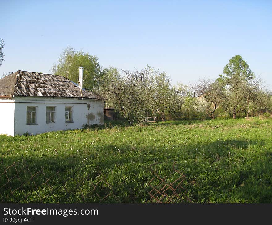 The old thrown house in village