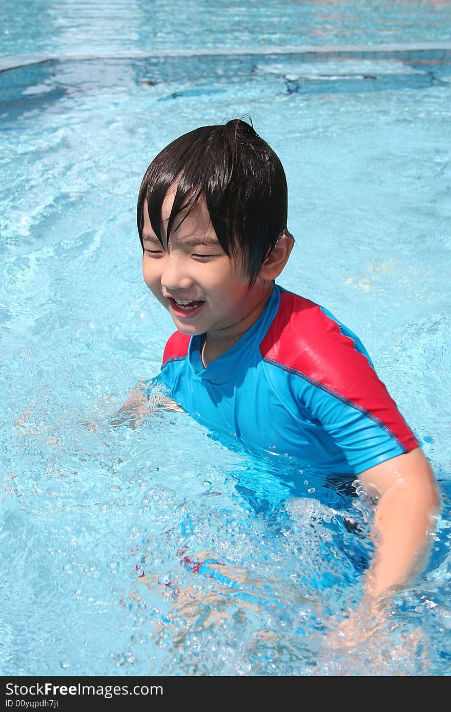 Boy At The Pool