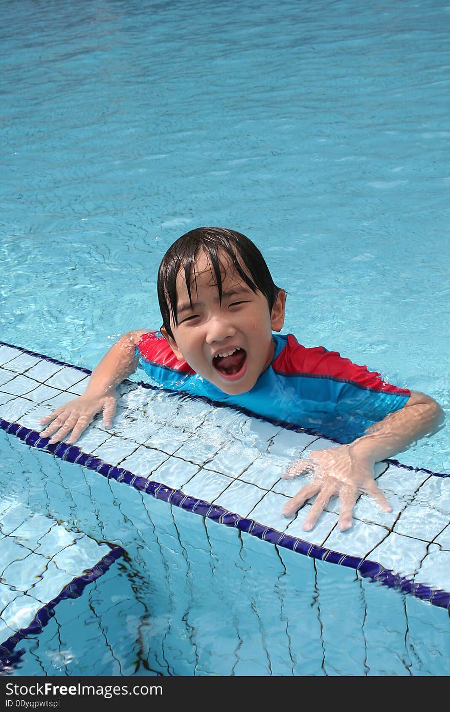 Boy at the pool