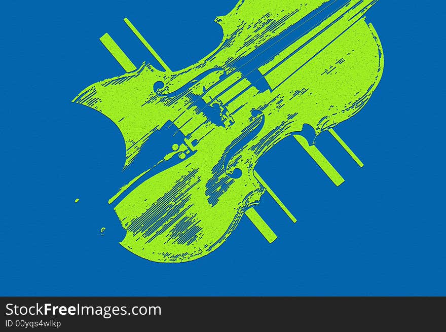 Abstract violin