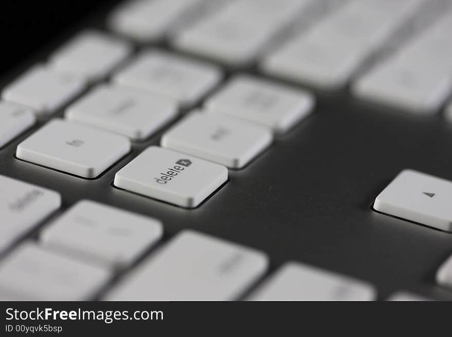 Delete button on computer keyboard