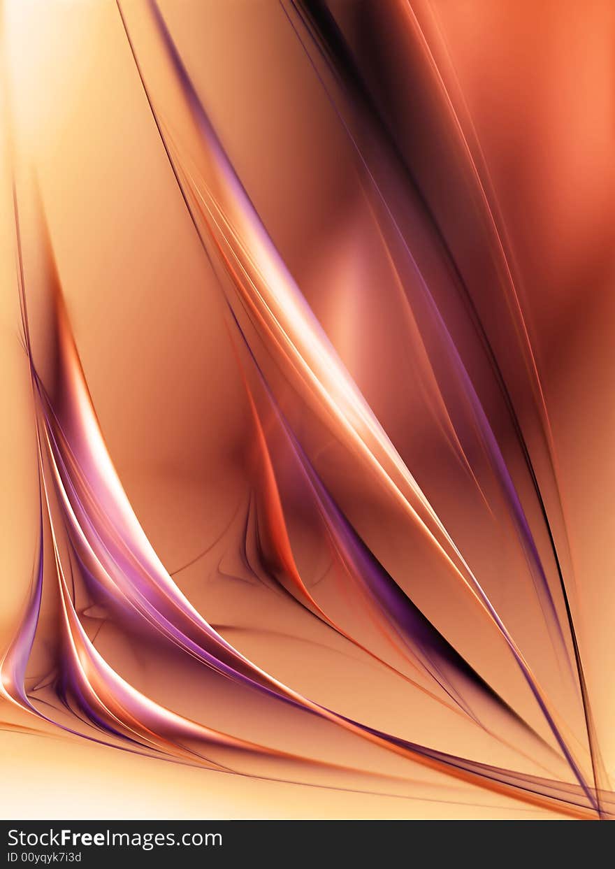 Orange fractal. Abstraction. Multi-coloured structure. Orange fractal. Abstraction. Multi-coloured structure.