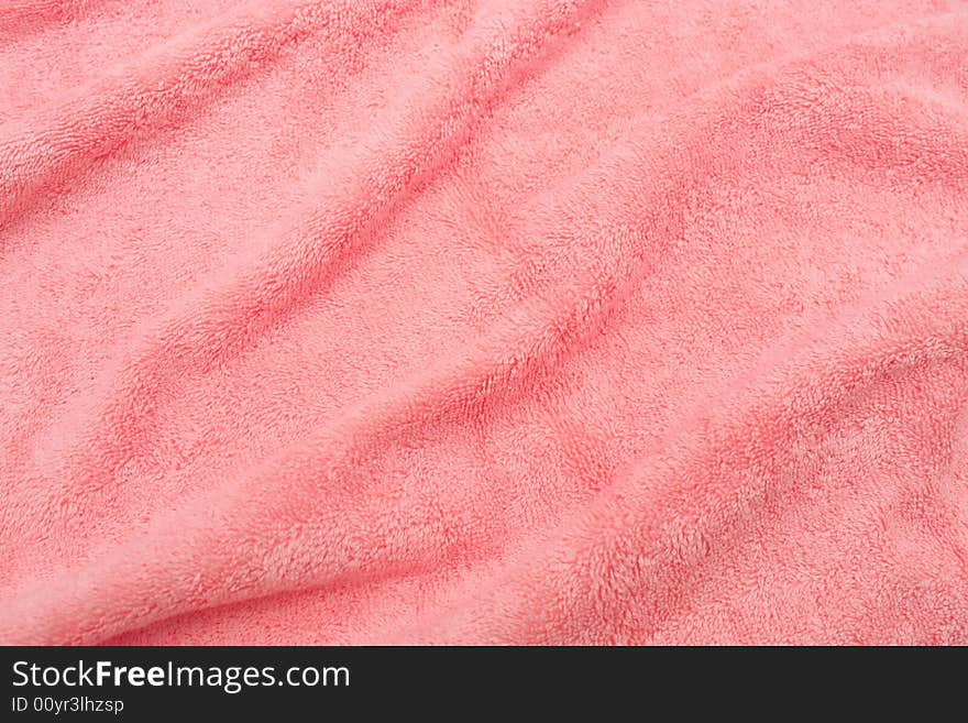 Pink color cotton cloth texture.