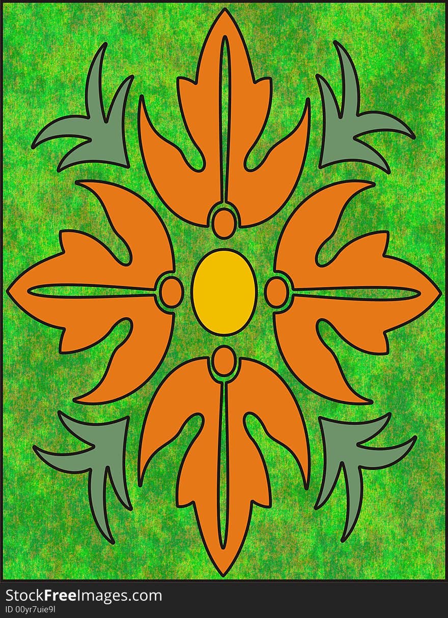 Orange flower