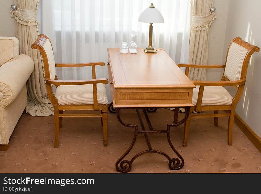 Table and chairs