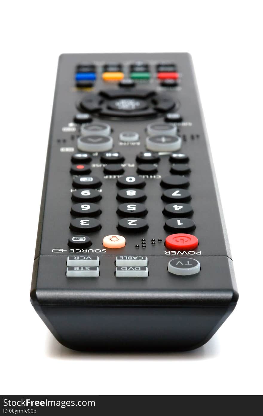 The modern remote-control on a white background