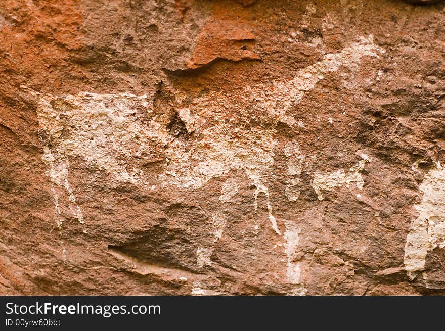 Ancient cave paintings in Patagonia