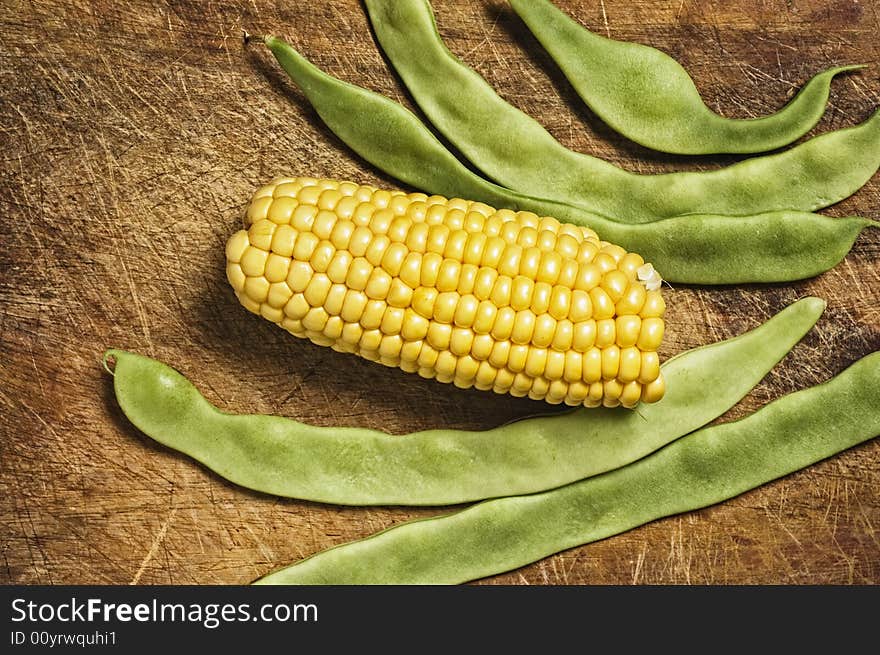 Green beans and corn