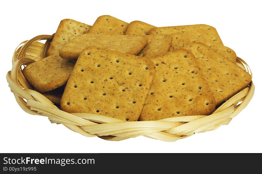 Crackers with rye brans