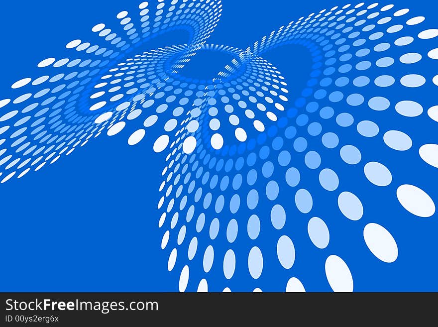 Vector illustration of blue dot pattern