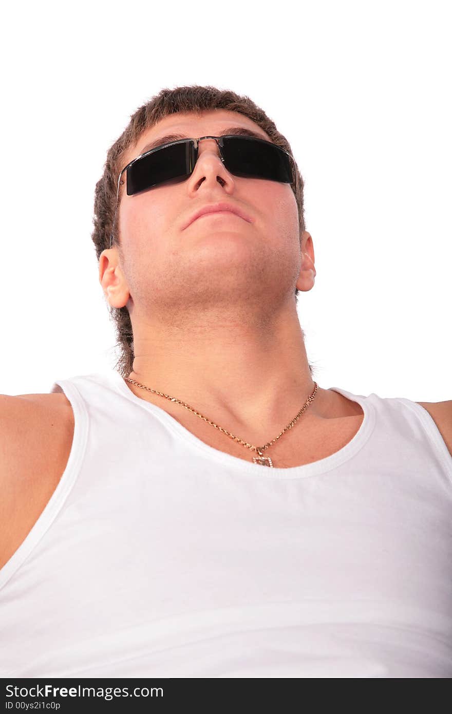 Portrait of young man in sunglasses