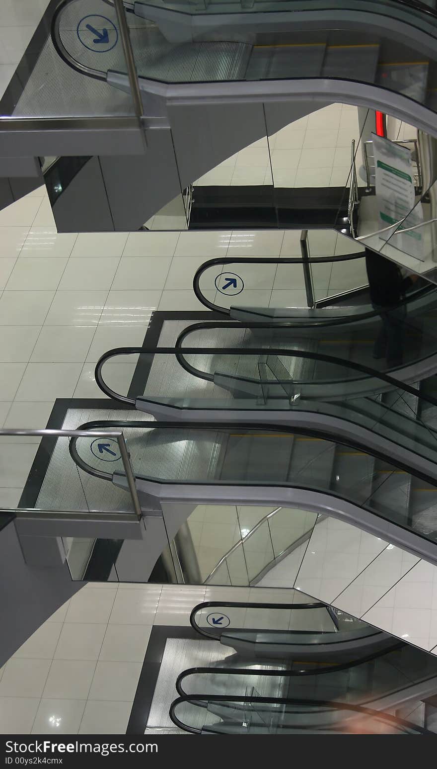 Escalators Of Business-center