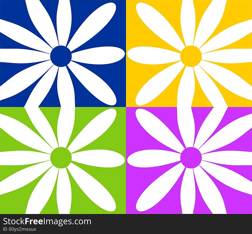 Summer floral background. Vector illustration. Summer floral background. Vector illustration.