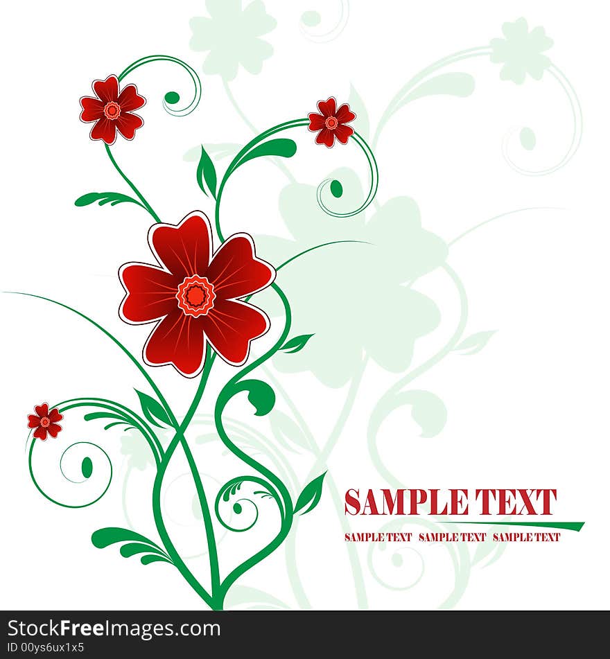 Floral Banner Vector