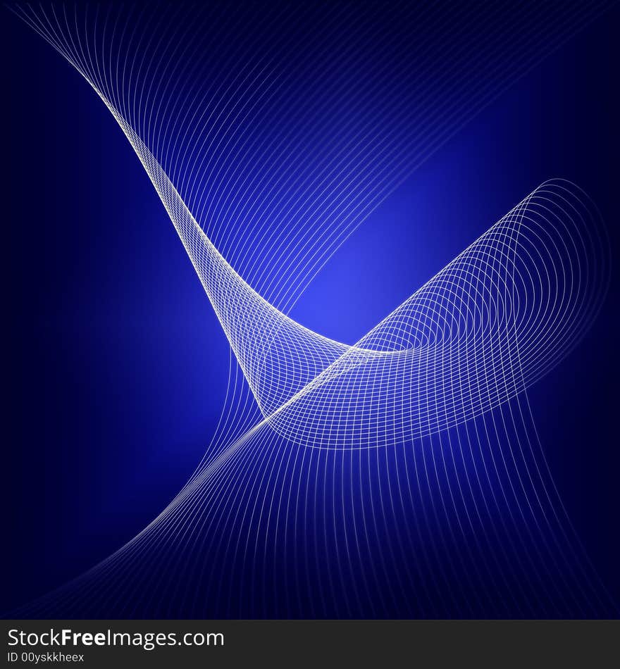 Abstract generated waves in motion