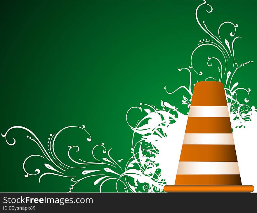 Road blocker on abstract background. Road blocker on abstract background