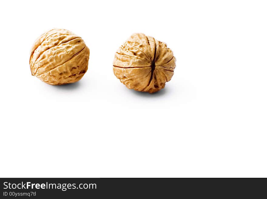 Two walnuts