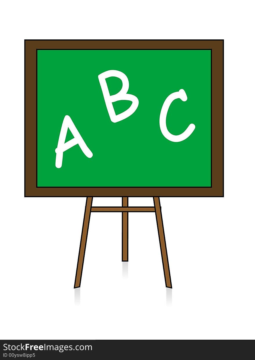 Study board on isolated background