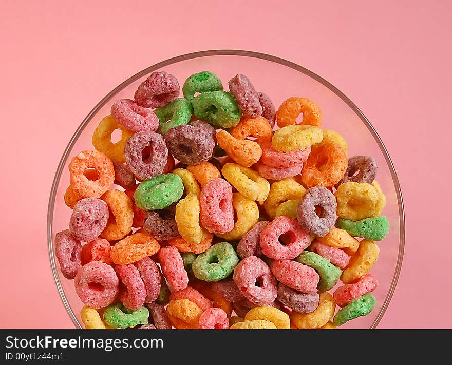 Bowl Of Colourful Cereal