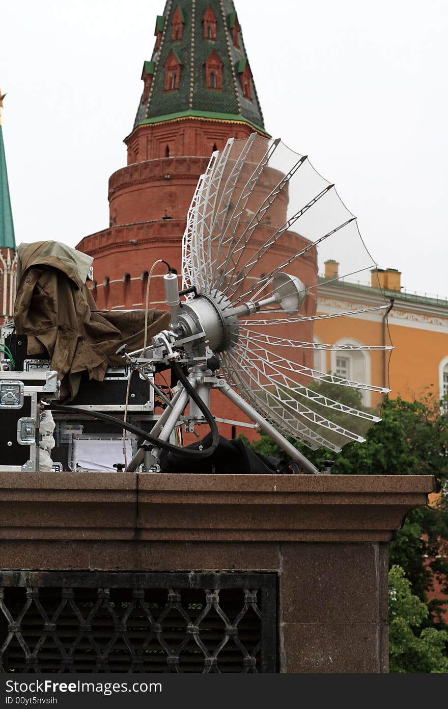 The mobile earth terminal in the Kremlin, Russia