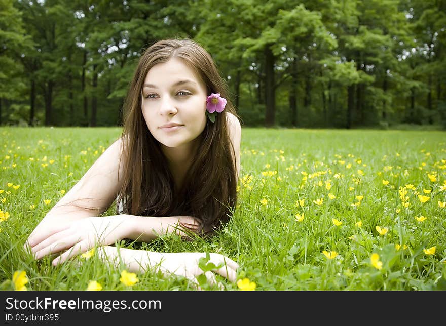 The Portrait Of Young Woman. The Portrait Of Young Woman