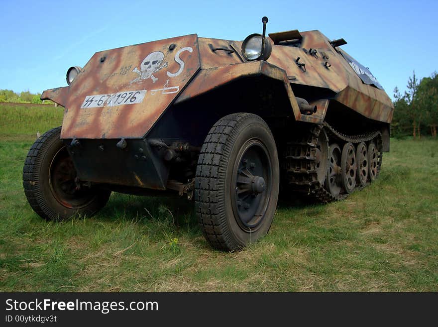 German armored personnel carrier from WW II.