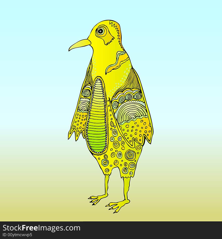 Bird Pattern Yellow