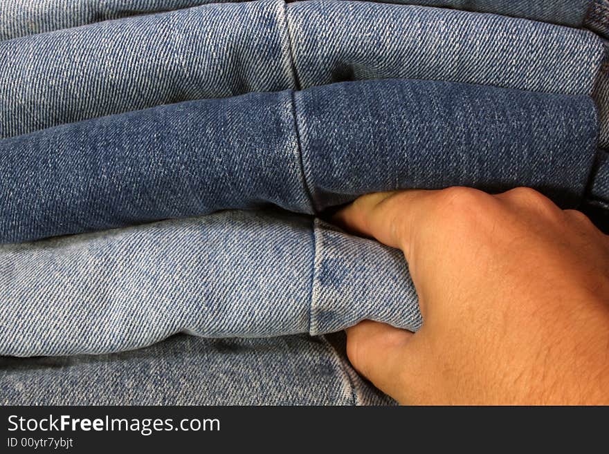 Picking out jeans