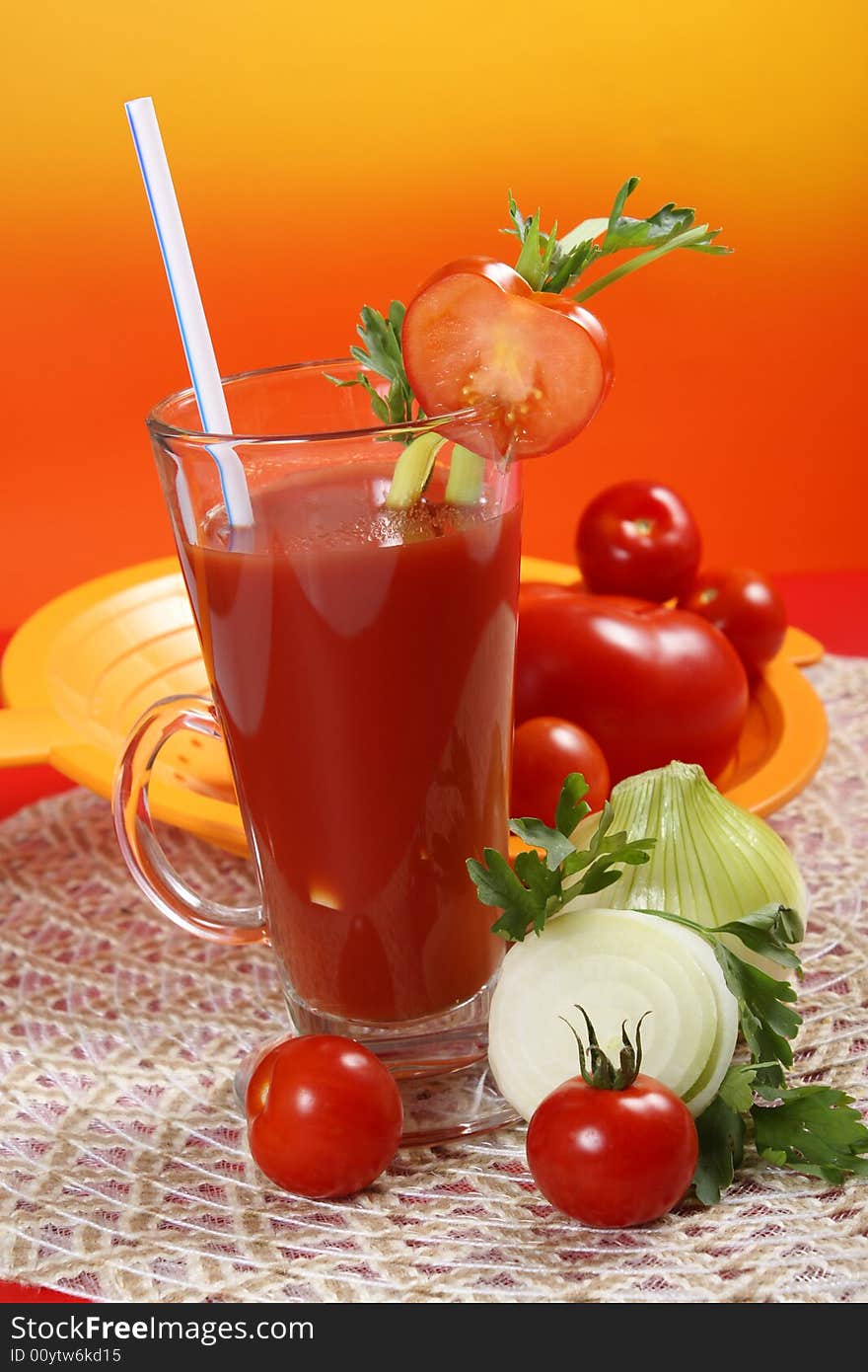 Fresh tomato juice