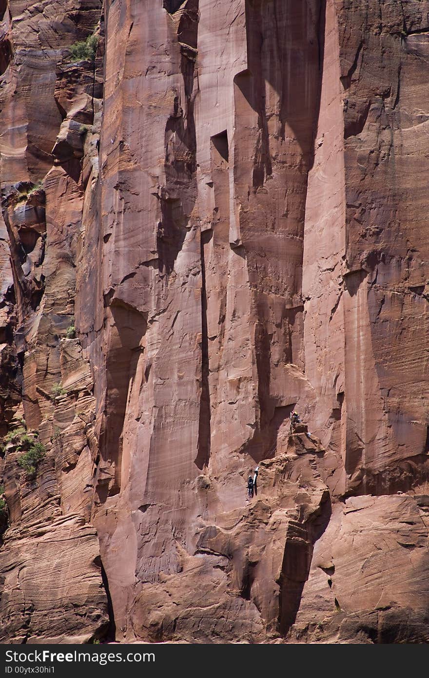 Zion Rock Climbers