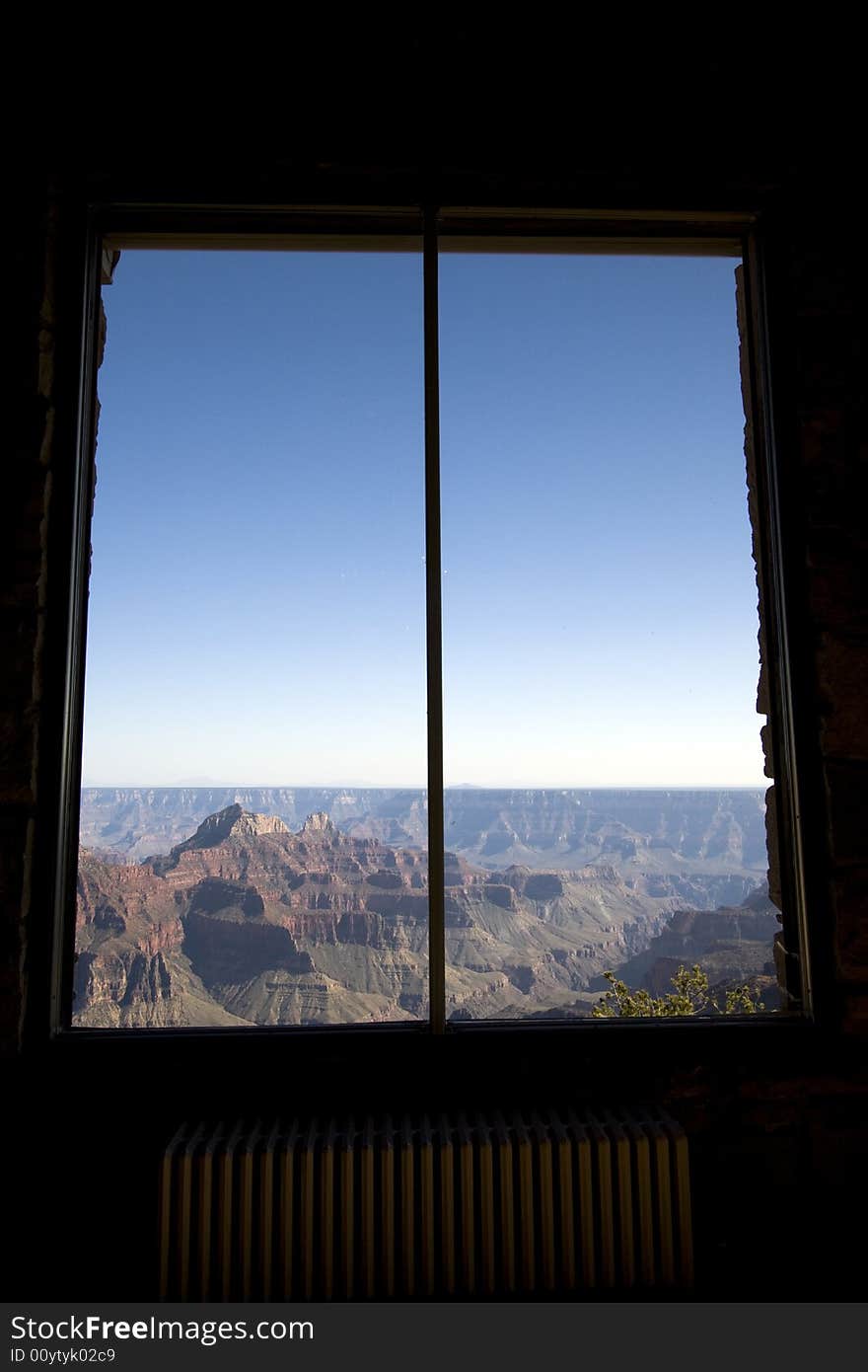 The view from the lodge at the North Rim of the Grand Canyon, Arizona. The view from the lodge at the North Rim of the Grand Canyon, Arizona.