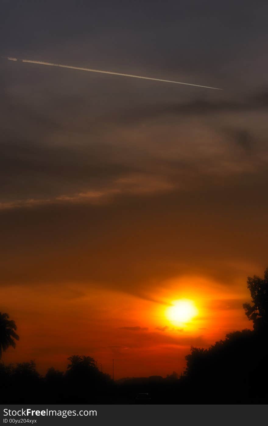 Jet aircraft produce jet trails