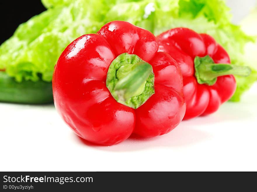 Fresh Vegetables, Fruits and other foodstuffs. Shot in a studio. Fresh Vegetables, Fruits and other foodstuffs. Shot in a studio.