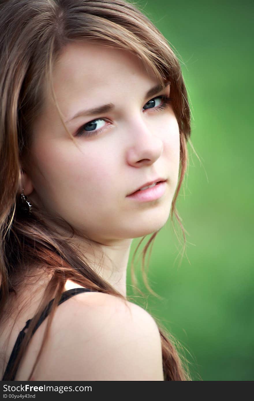 Beautiful girl smile and resting outdoors. Beautiful girl smile and resting outdoors