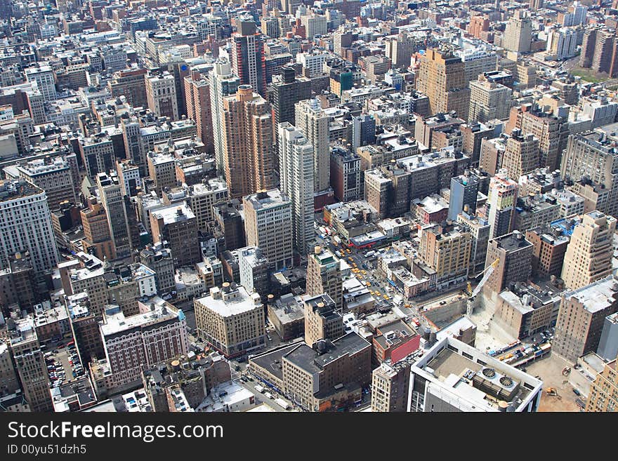 Panoramic view of the New York City skyline. Panoramic view of the New York City skyline