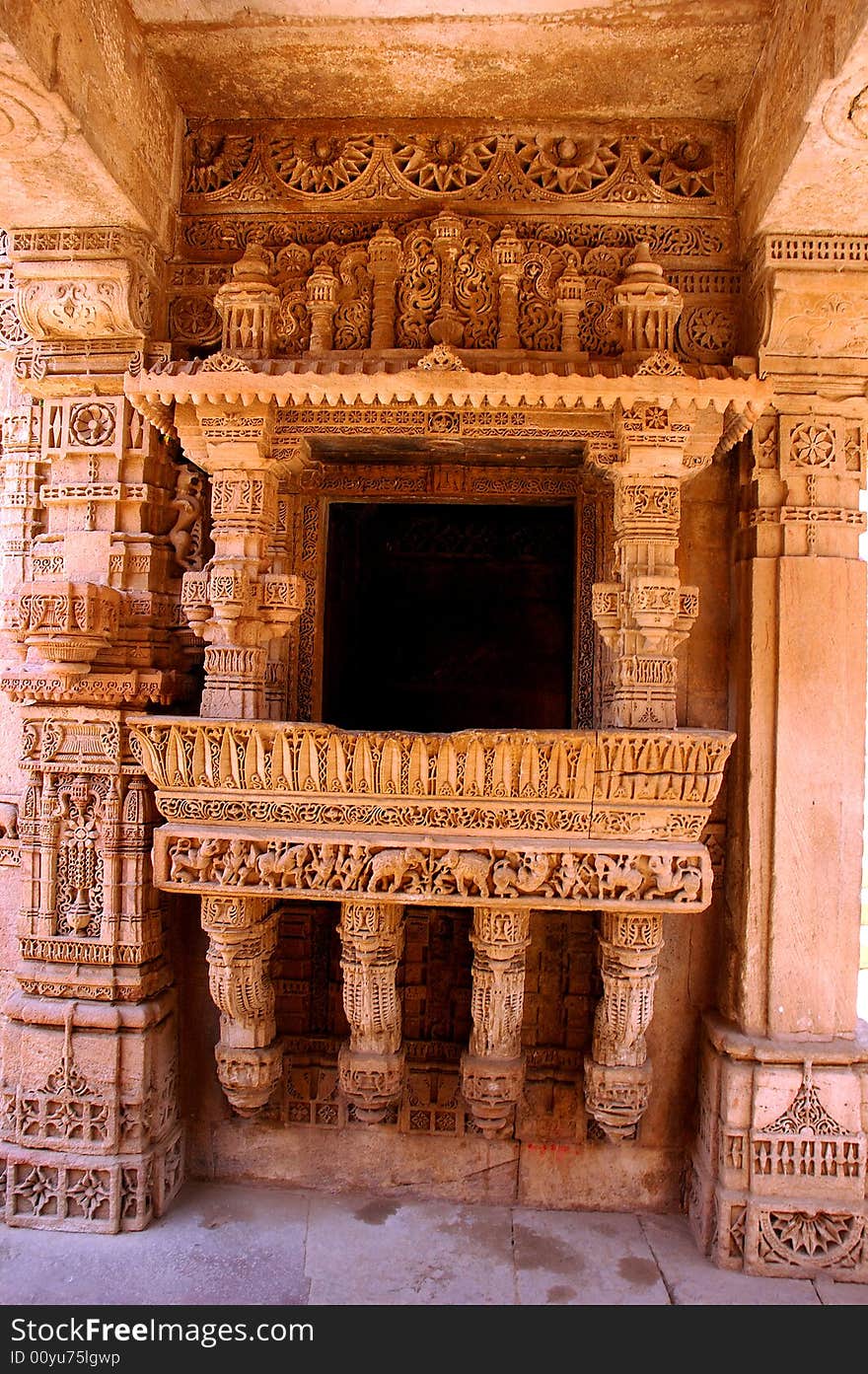 A out side view of a temple.