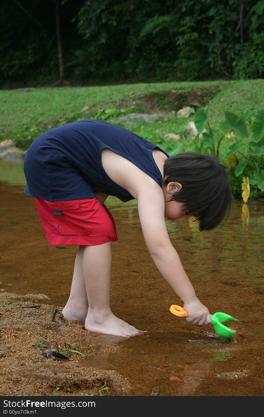 Boy at the river