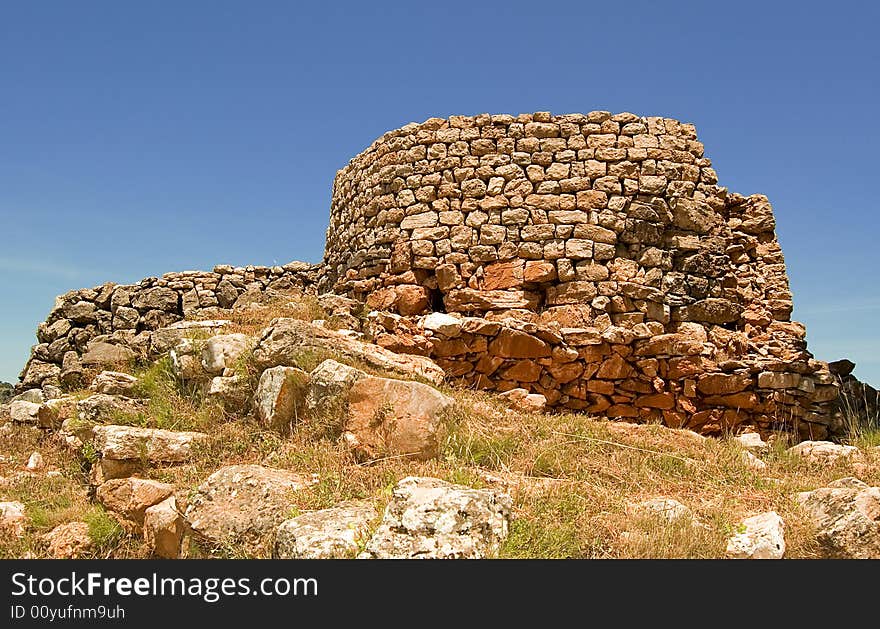 A good nuraghe costruction in Osini, Sardinia. A good nuraghe costruction in Osini, Sardinia.