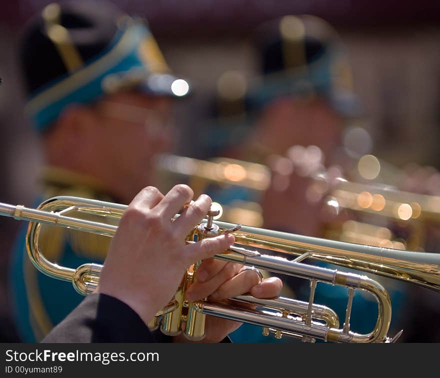 Central Military Band of the Ministry of Defence of Kazakhstan at the Festival of Military Bands, St.Petersburg, Russia, 12.06.2008. Central Military Band of the Ministry of Defence of Kazakhstan at the Festival of Military Bands, St.Petersburg, Russia, 12.06.2008