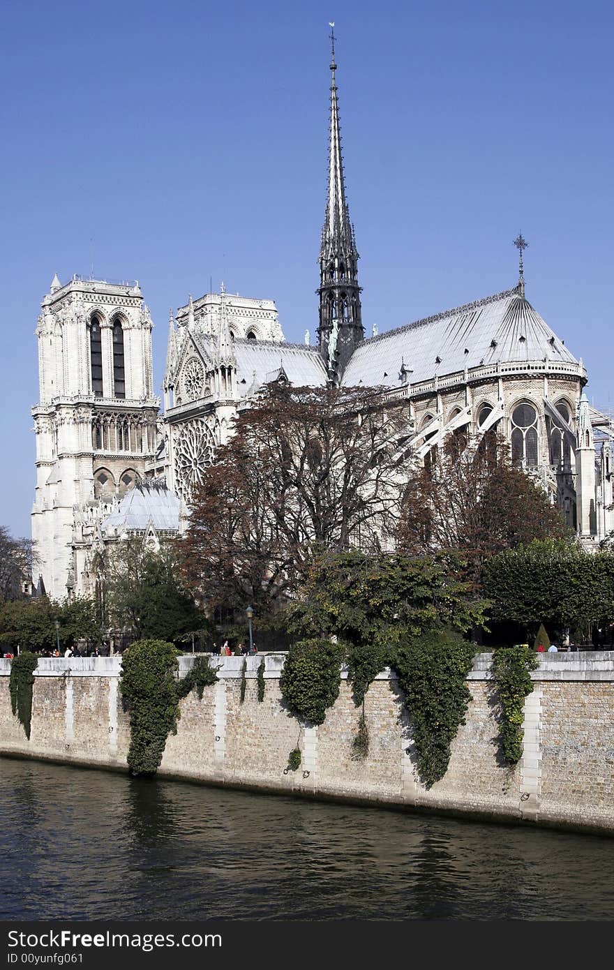 Notre Dame De Paris, Gothic Cathedral, France