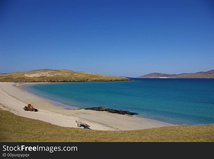 Digger on Beach, Harris