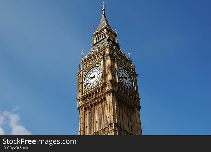 Detail of the Big Ben Tower