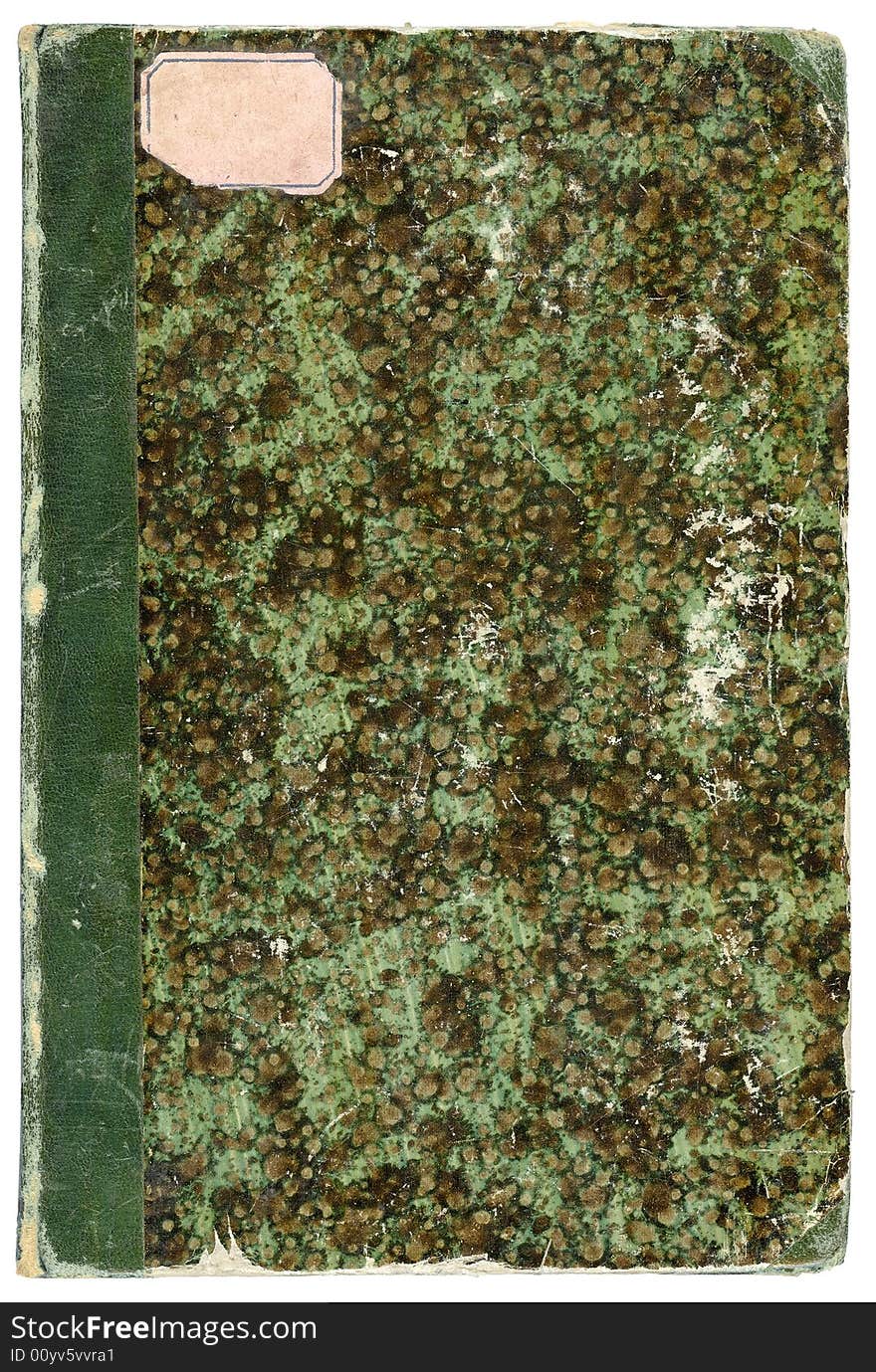 Old book with cover in imitation of stone.