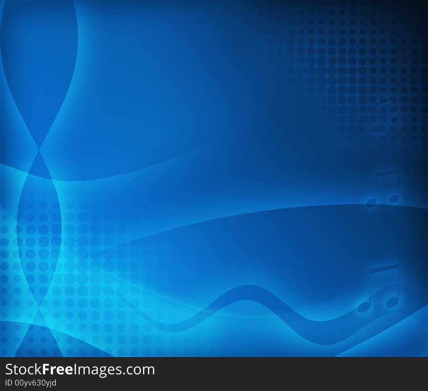 Abstract background blue, wave, illustration. Abstract background blue, wave, illustration