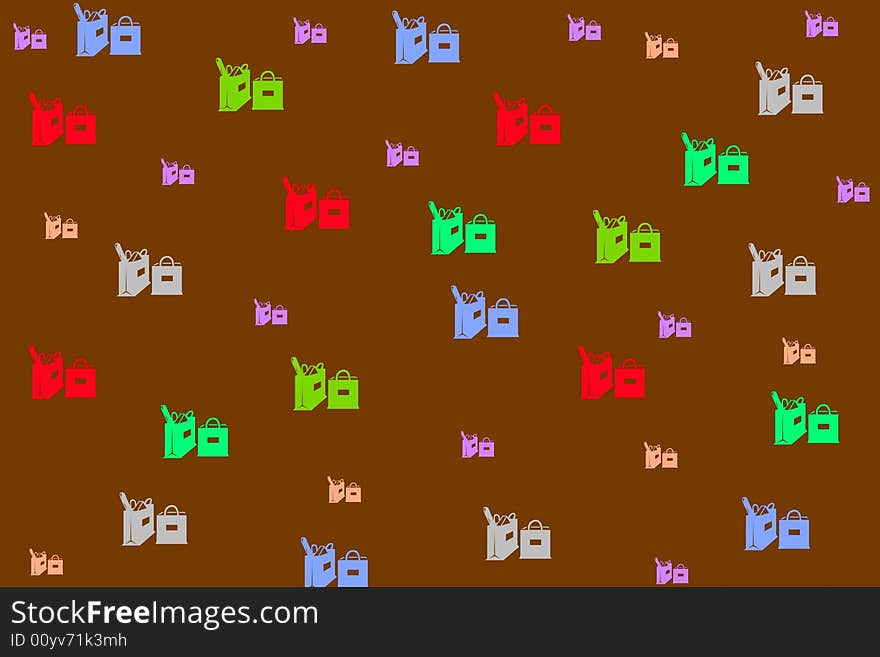 Shopping Bags Background